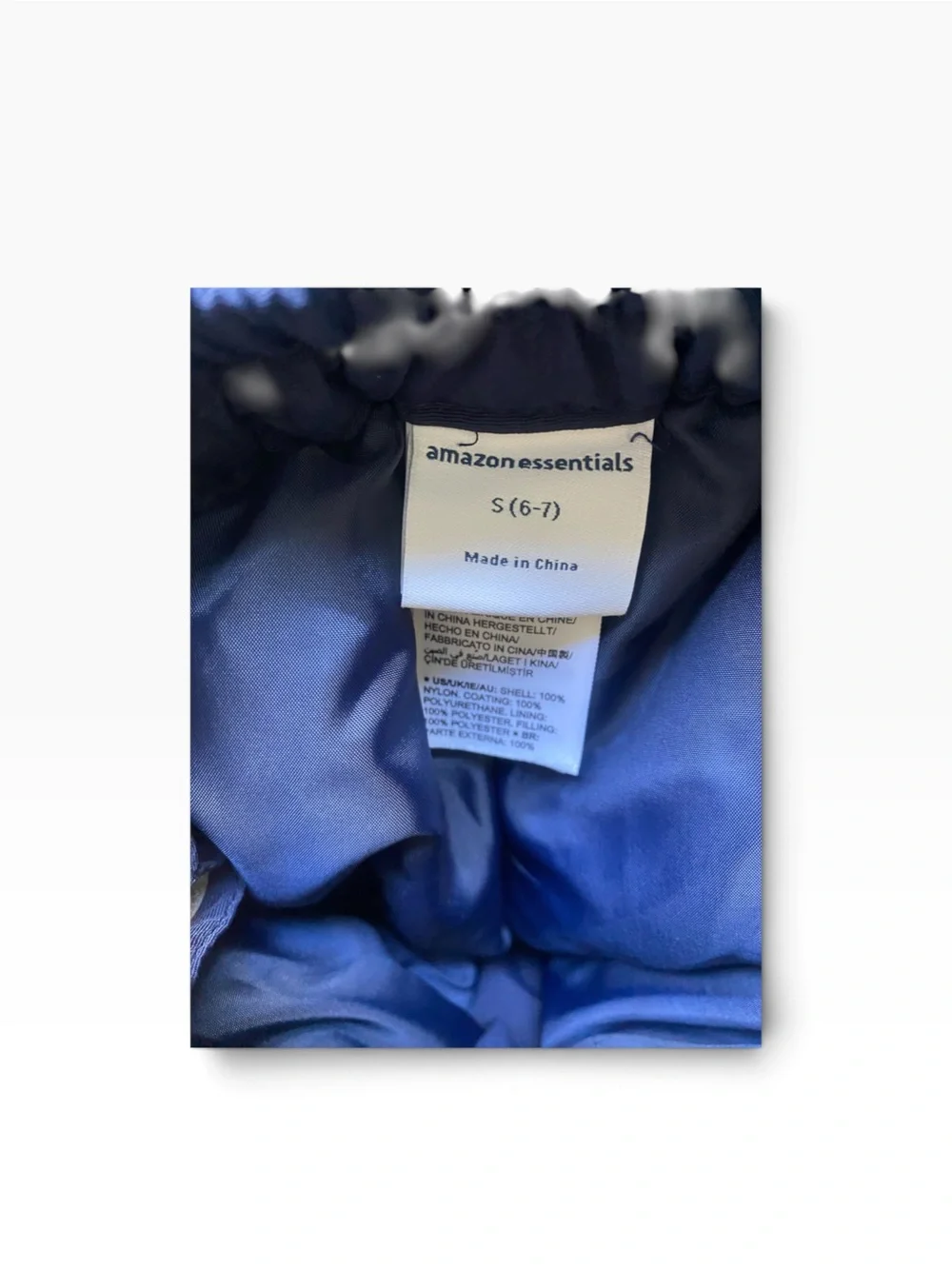 AMAZON ESSENTIALS Kids’ Navy Insulated Snow Pants. Size: S (6-7)